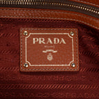 Shoulder Bag Shopping Tote Tan Vitello Daino Leather