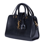 Shoulder Bag Baby Cabas Black Smooth Calfskin Leather