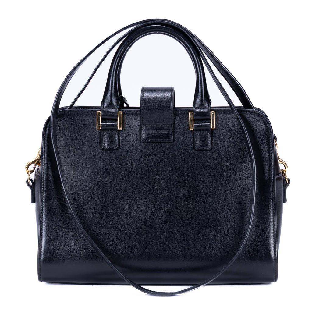 Shoulder Bag Baby Cabas Black Smooth Calfskin Leather