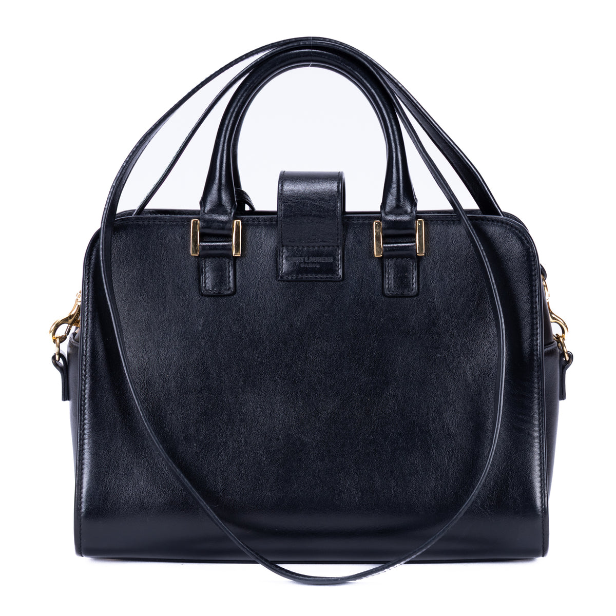 Shoulder Bag Baby Cabas Black Smooth Calfskin Leather