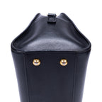 Shoulder Bag Baby Cabas Black Smooth Calfskin Leather