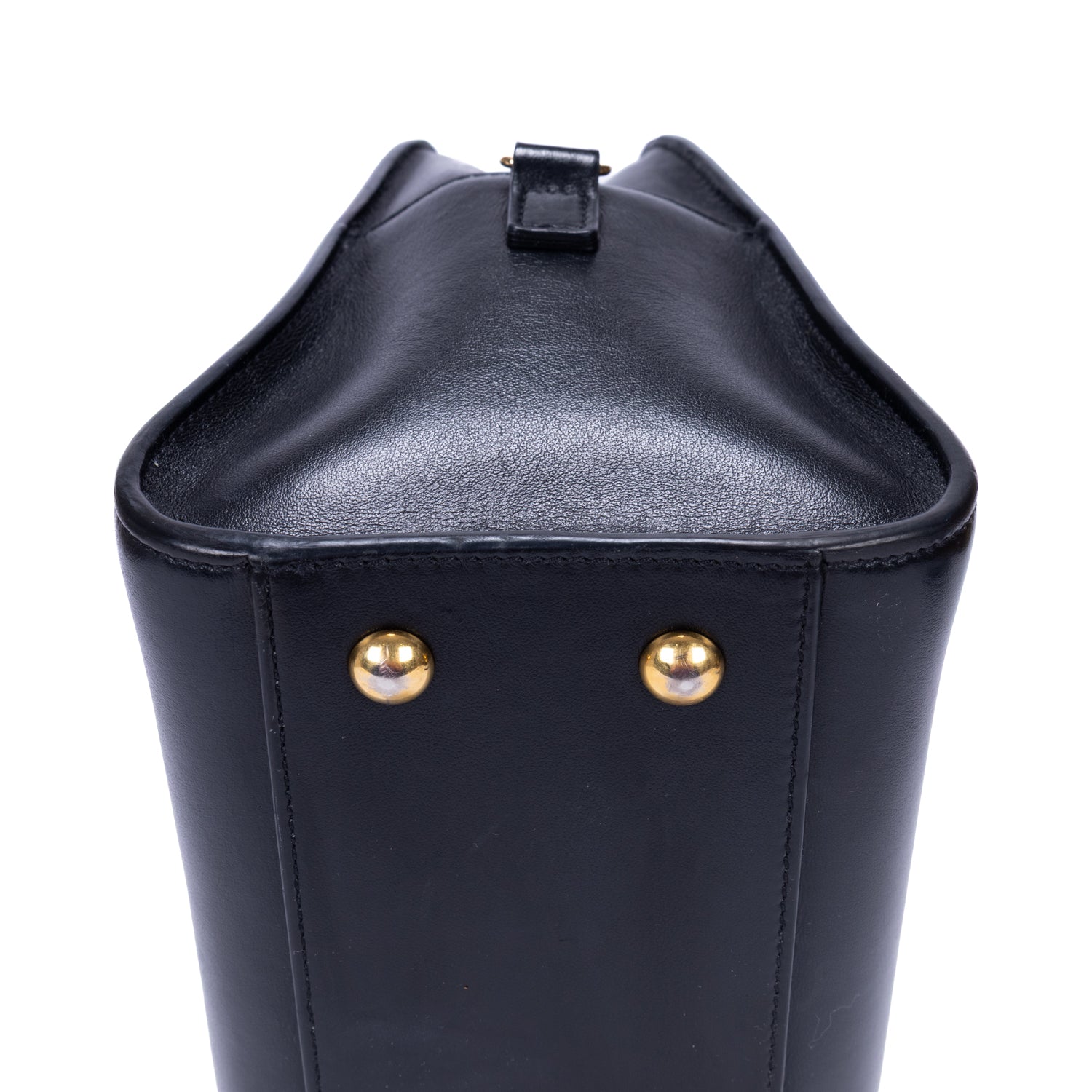 Shoulder Bag Baby Cabas Black Smooth Calfskin Leather