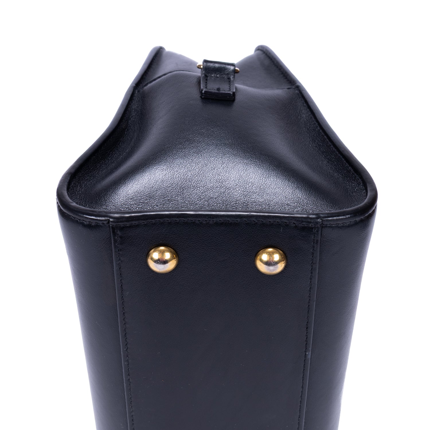 Shoulder Bag Baby Cabas Black Smooth Calfskin Leather