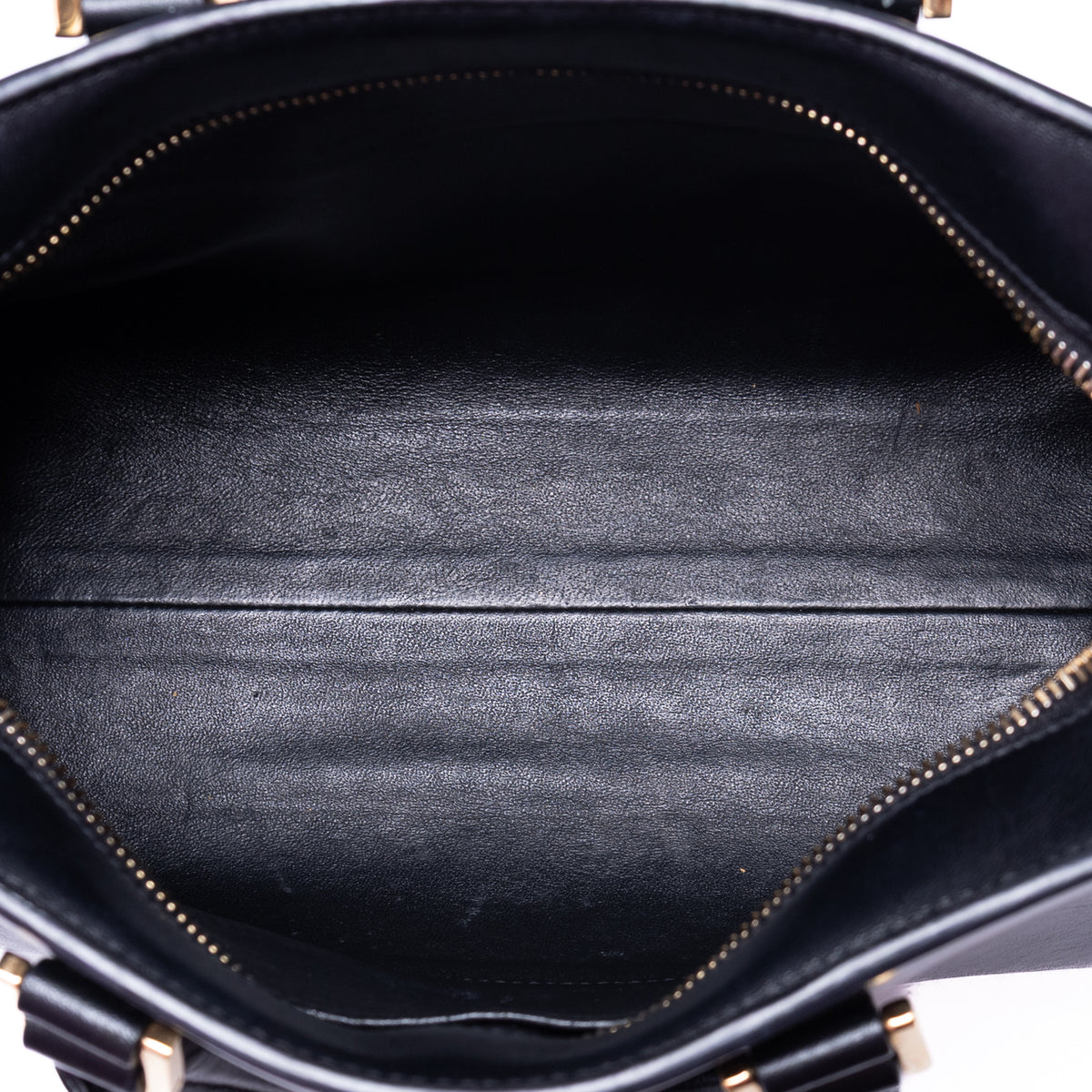 Shoulder Bag Baby Cabas Black Smooth Calfskin Leather