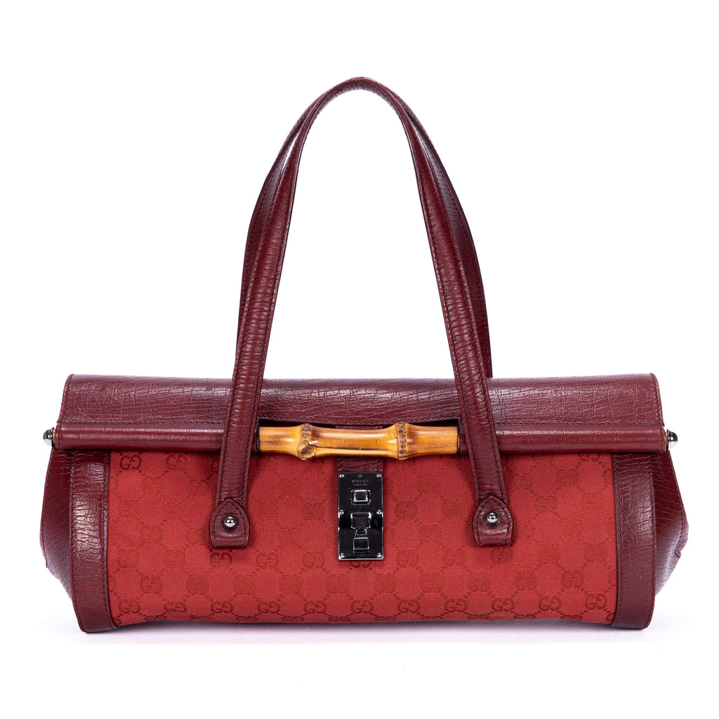 Sac à Bandoulière Rare Sac Bullet Bambou Toile Monogram Rouge