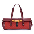 Sac à Bandoulière Rare Sac Bullet Bambou Toile Monogram Rouge