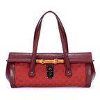 Sac à Bandoulière Rare Sac Bullet Bambou Toile Monogram Rouge