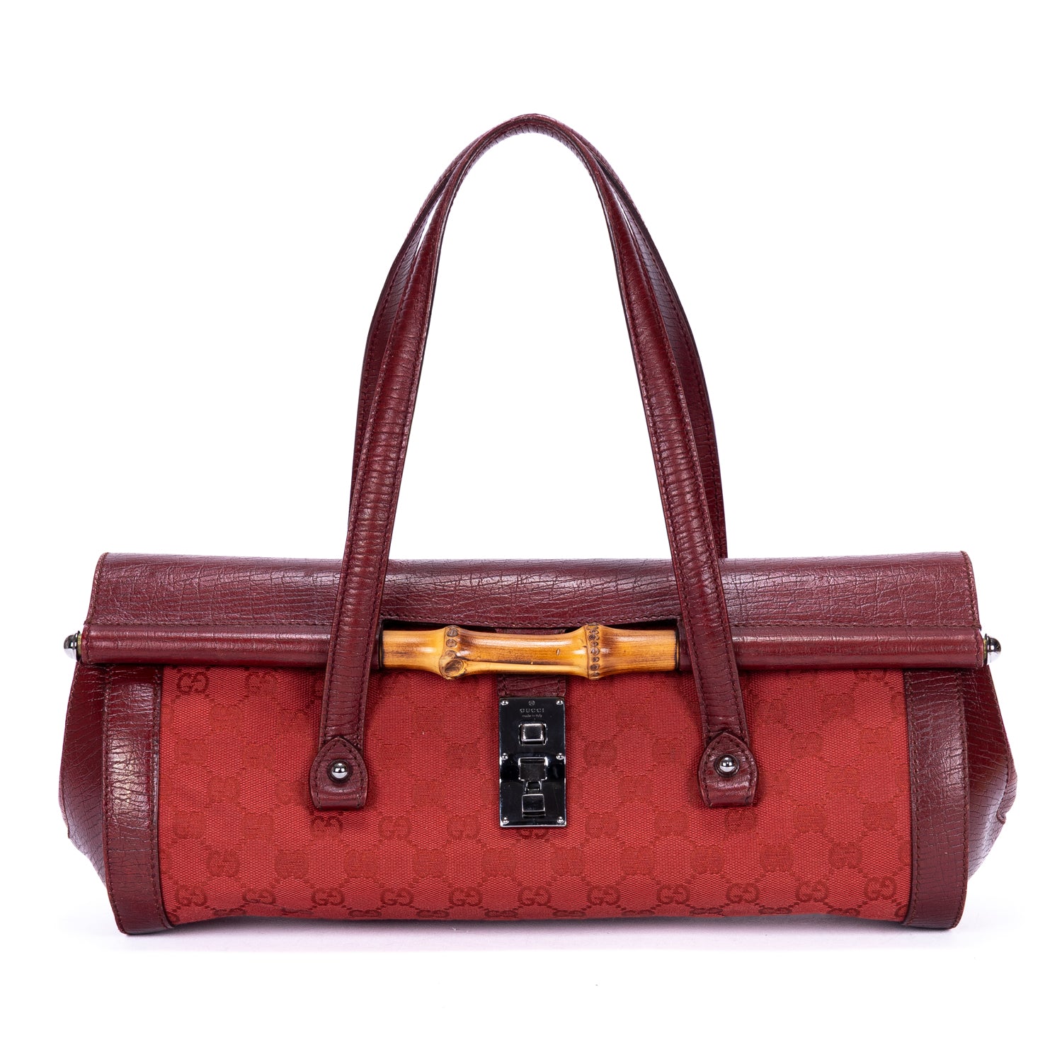 Sac à Bandoulière Rare Sac Bullet Bambou Toile Monogram Rouge