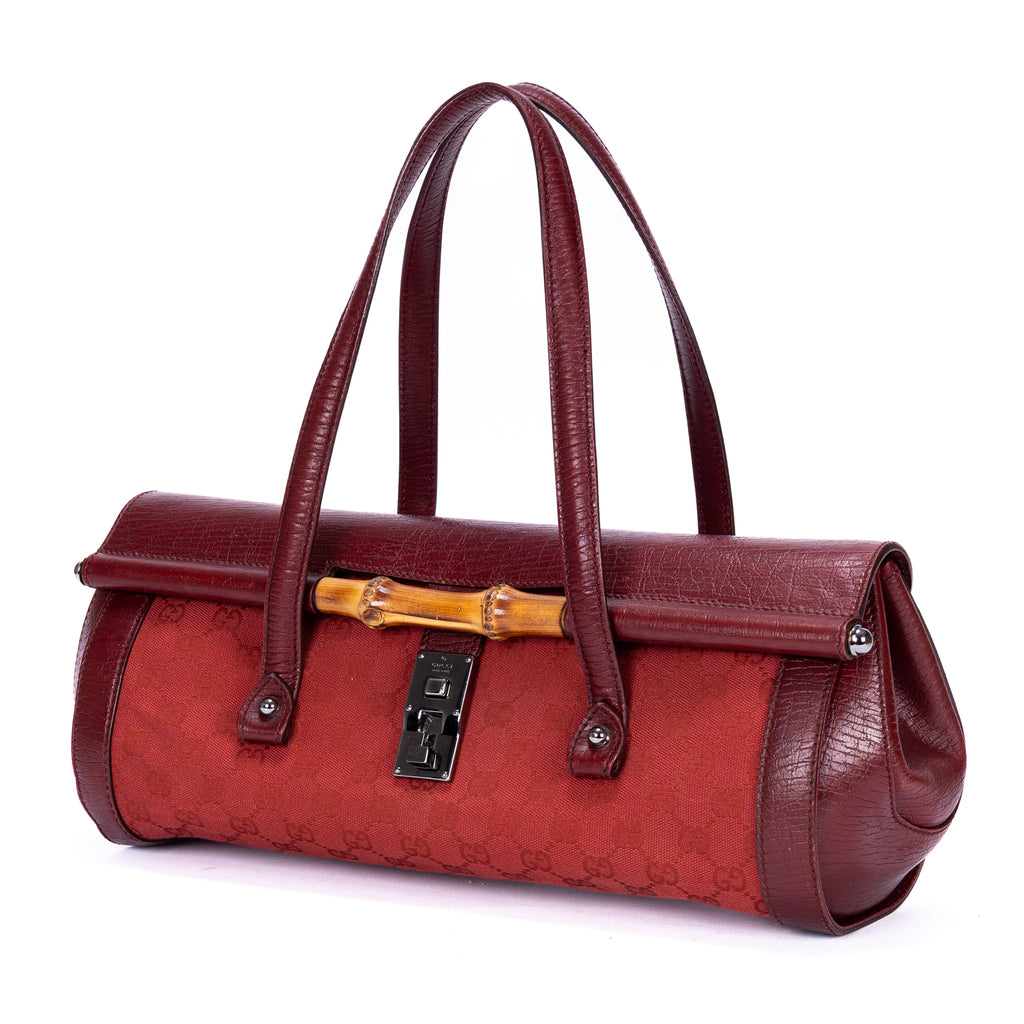 Sac à Bandoulière Rare Sac Bullet Bambou Toile Monogram Rouge