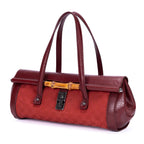 Sac à Bandoulière Rare Sac Bullet Bambou Toile Monogram Rouge