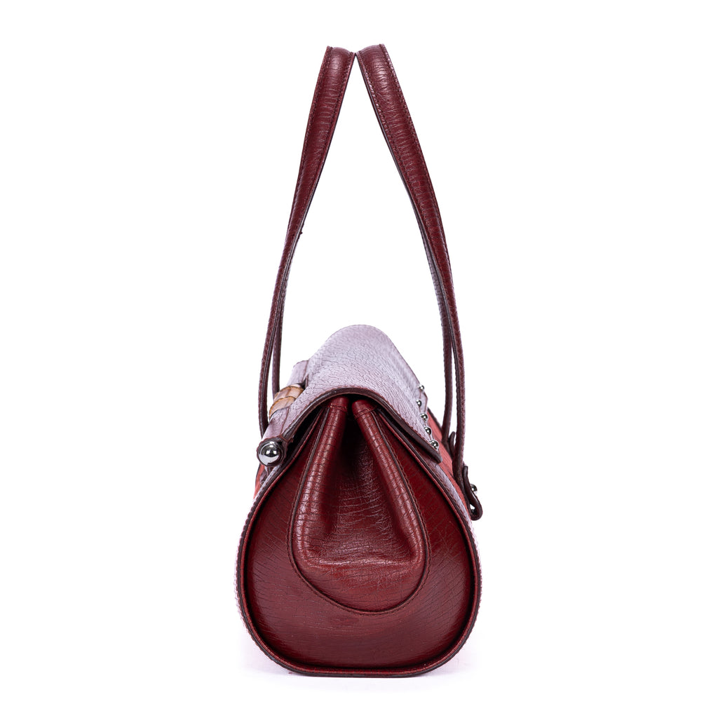 Sac à Bandoulière Rare Sac Bullet Bambou Toile Monogram Rouge