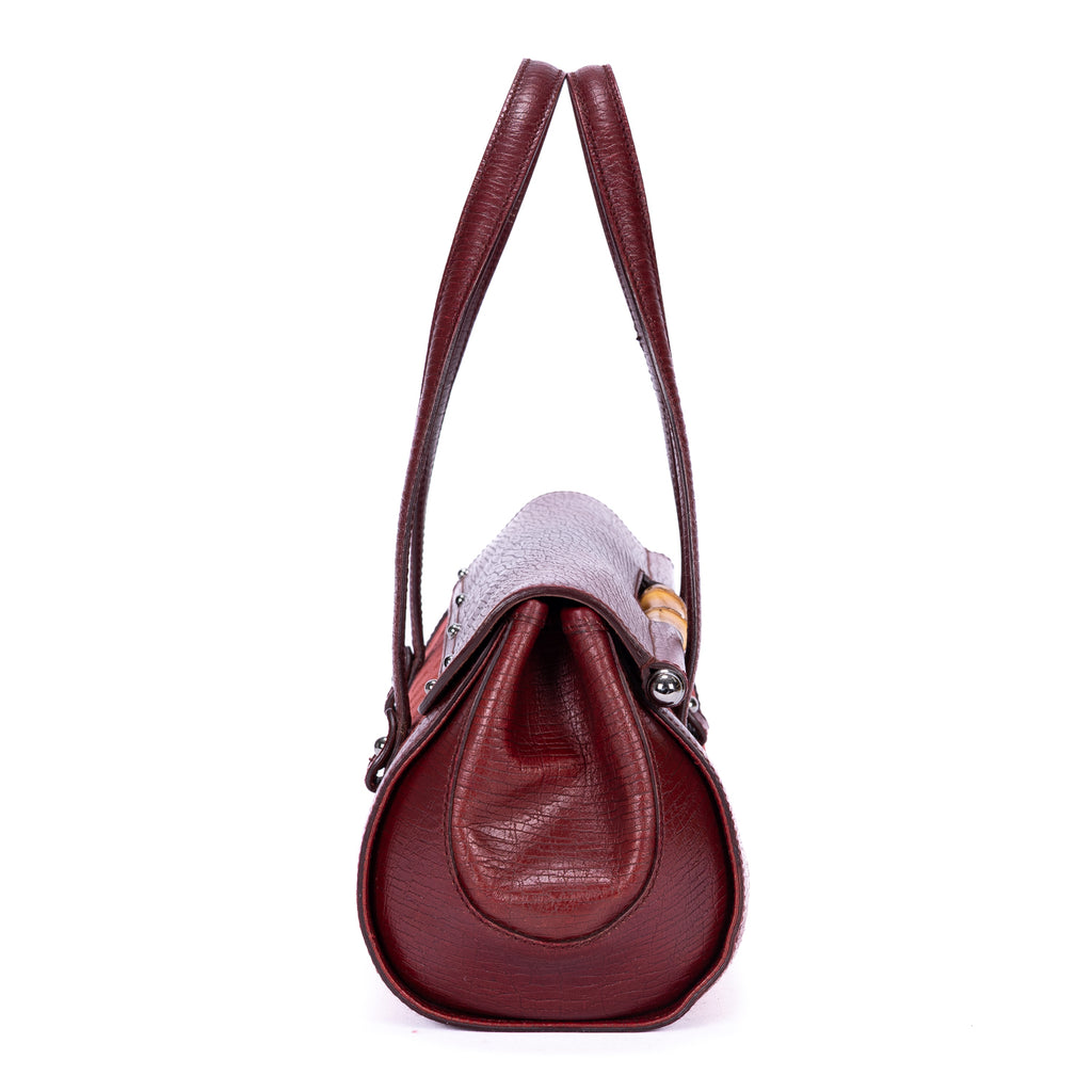 Sac à Bandoulière Rare Sac Bullet Bambou Toile Monogram Rouge