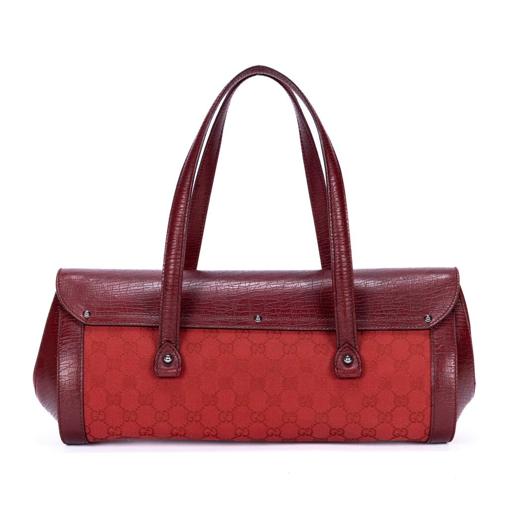 Sac à Bandoulière Rare Sac Bullet Bambou Toile Monogram Rouge