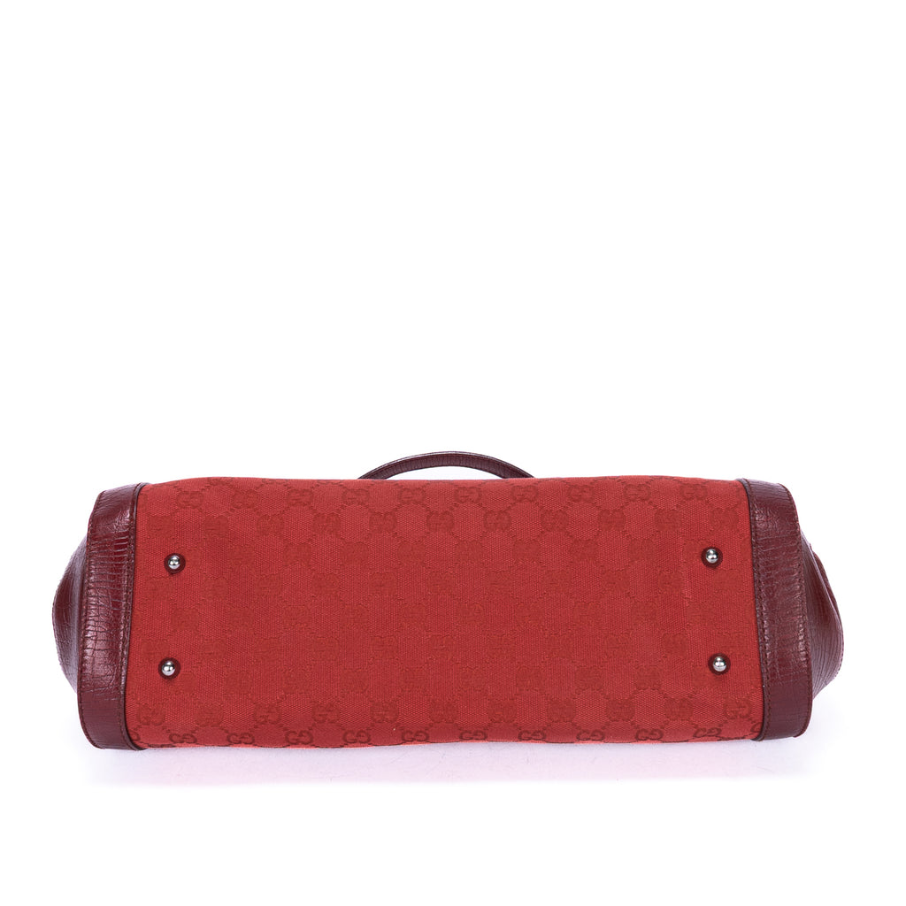 Sac à Bandoulière Rare Sac Bullet Bambou Toile Monogram Rouge