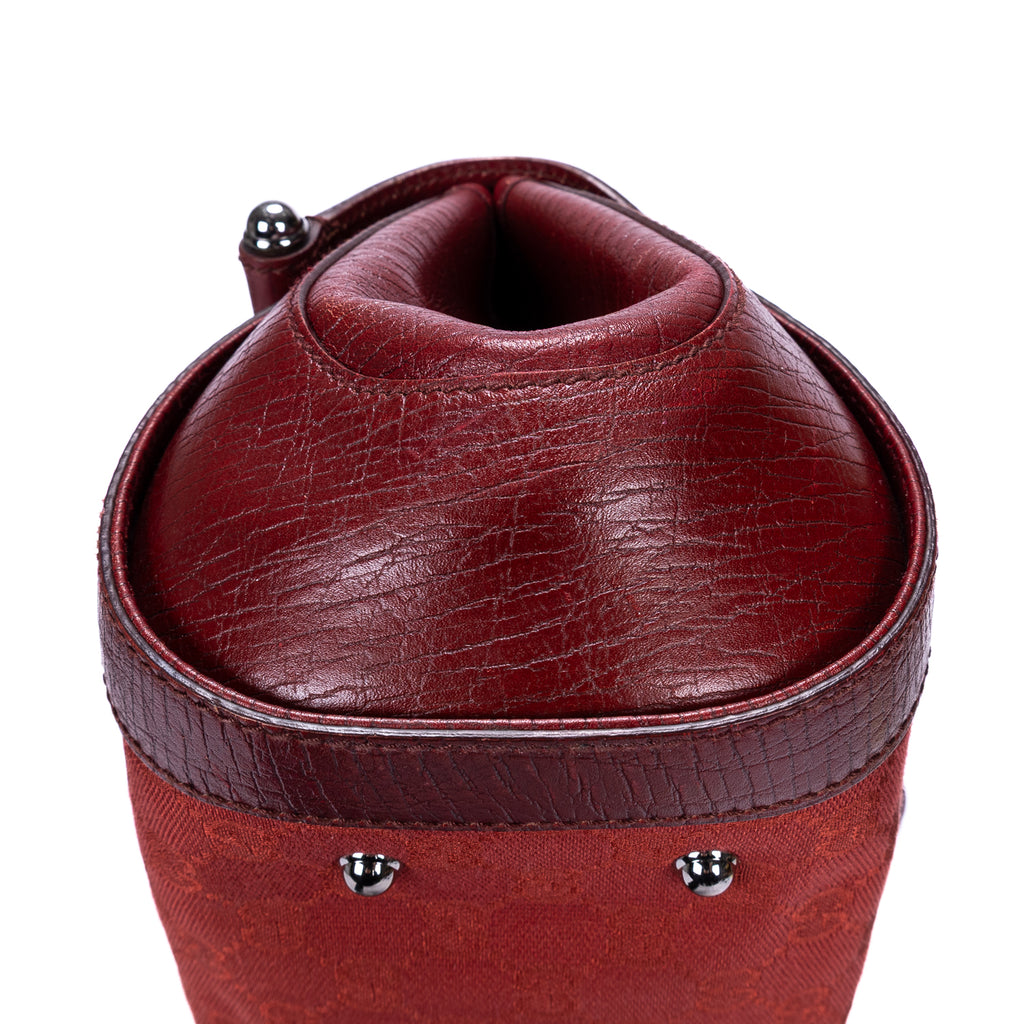 Sac à Bandoulière Rare Sac Bullet Bambou Toile Monogram Rouge