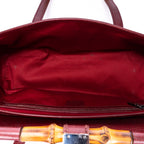 Sac à Bandoulière Rare Sac Bullet Bambou Toile Monogram Rouge