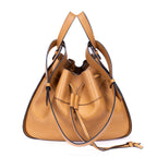 Shoulder Bag Small Hammock Small Light Brown Smooth Calfskin Leather