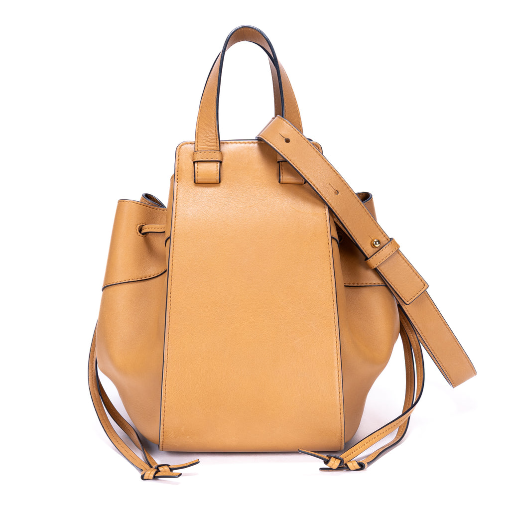 Shoulder Bag Small Hammock Small Light Brown Smooth Calfskin Leather