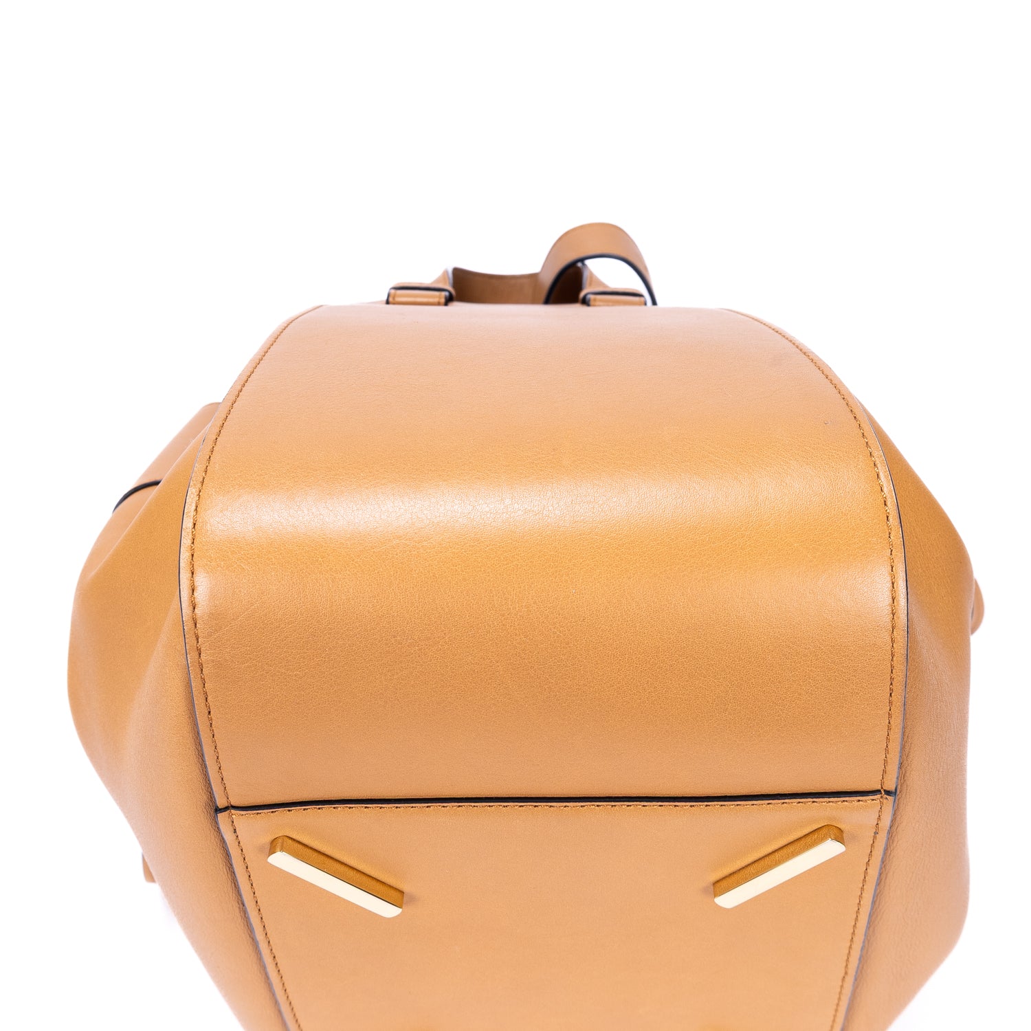Shoulder Bag Small Hammock Small Light Brown Smooth Calfskin Leather