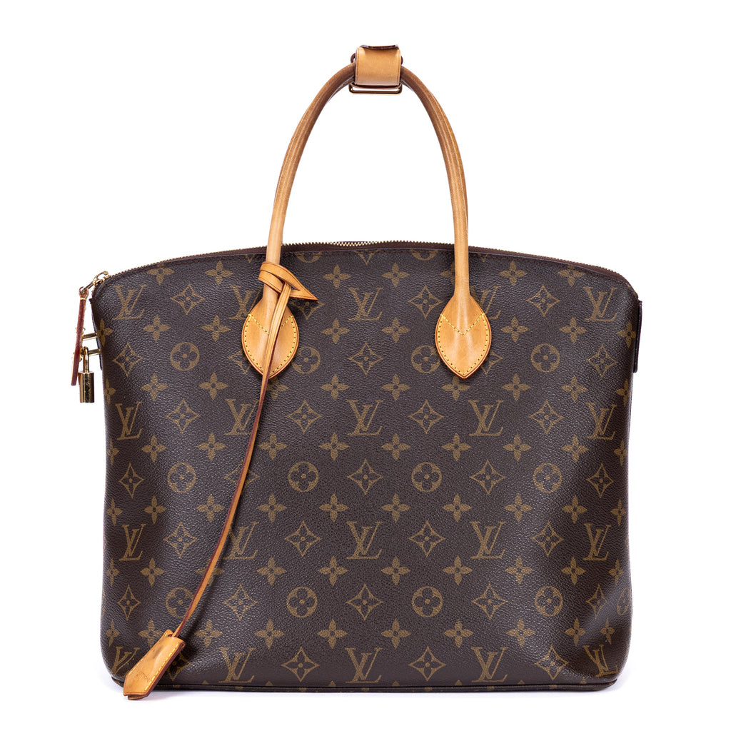 Shoulder Bag Lockit Vertical MM Brown Monogram Canvas