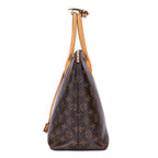 Shoulder Bag Lockit Vertical MM Brown Monogram Canvas