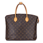 Shoulder Bag Lockit Vertical MM Brown Monogram Canvas