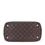 Shoulder Bag Lockit Vertical MM Brown Monogram Canvas