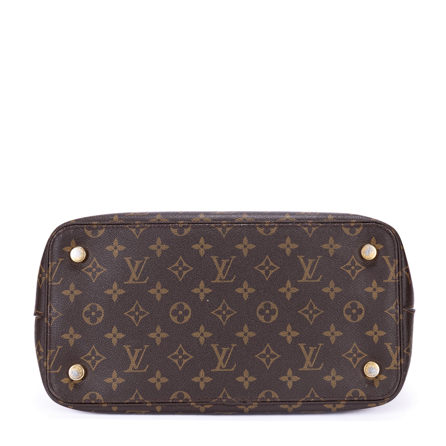 Shoulder Bag Lockit Vertical MM Brown Monogram Canvas