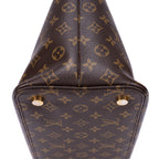 Shoulder Bag Lockit Vertical MM Brown Monogram Canvas