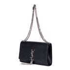 Shoulder Bag Medium Kate Wallet on Chain Medium Black Calfskin Leather