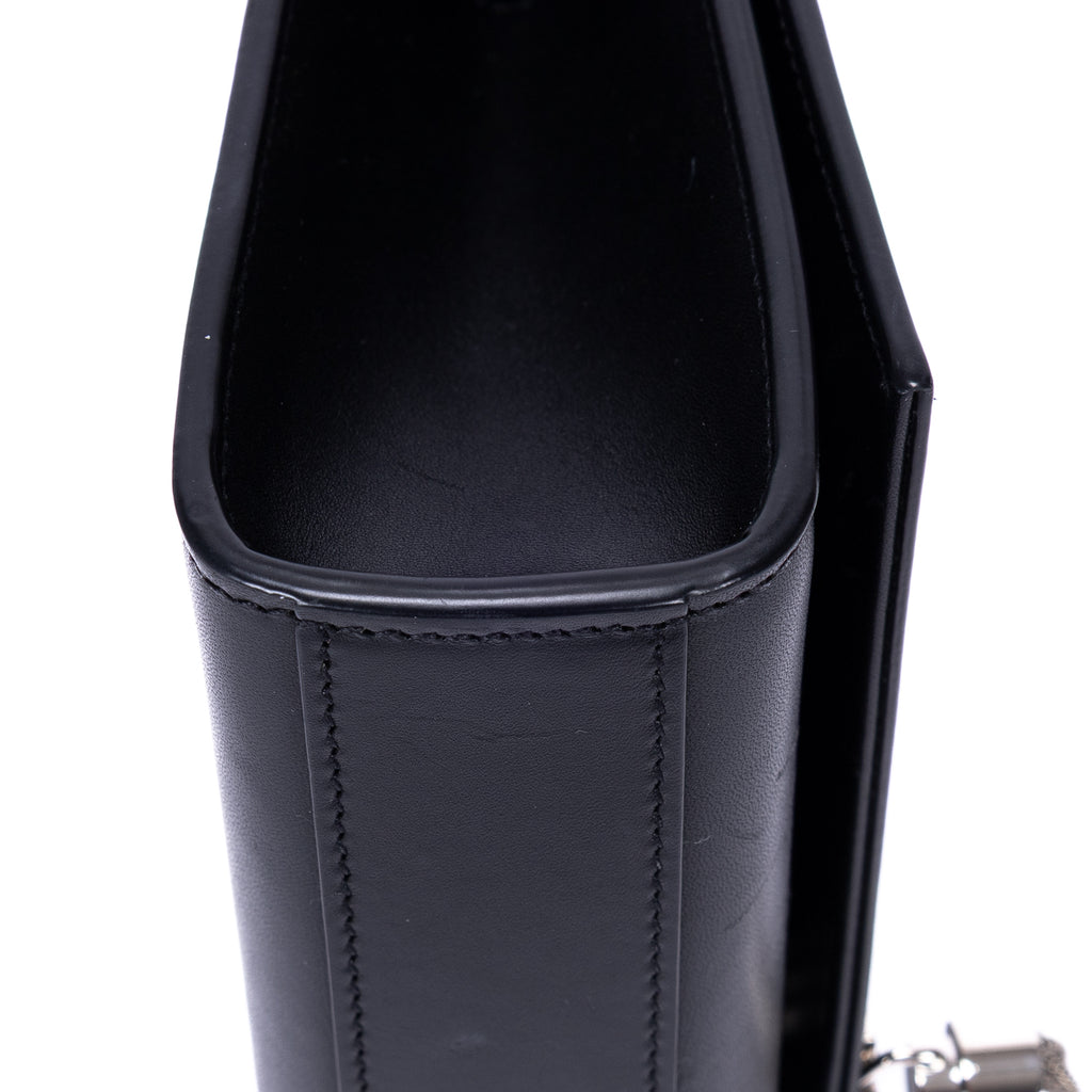 Shoulder Bag Medium Kate Wallet on Chain Medium Black Calfskin Leather