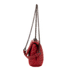 Shoulder Bag Olimpia Medium Burgundy Intrecciato Nappa Leather
