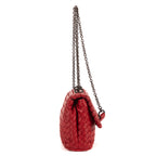 Shoulder Bag Olimpia Medium Burgundy Intrecciato Nappa Leather