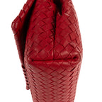 Shoulder Bag Olimpia Medium Burgundy Intrecciato Nappa Leather