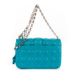 Bolso de hombro Miss Dior mediano de piel Cannage azul
