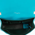 Bolso de hombro Miss Dior mediano de piel Cannage azul