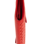 Wallet Flap Continental Red Intrecciato Nappa Leather