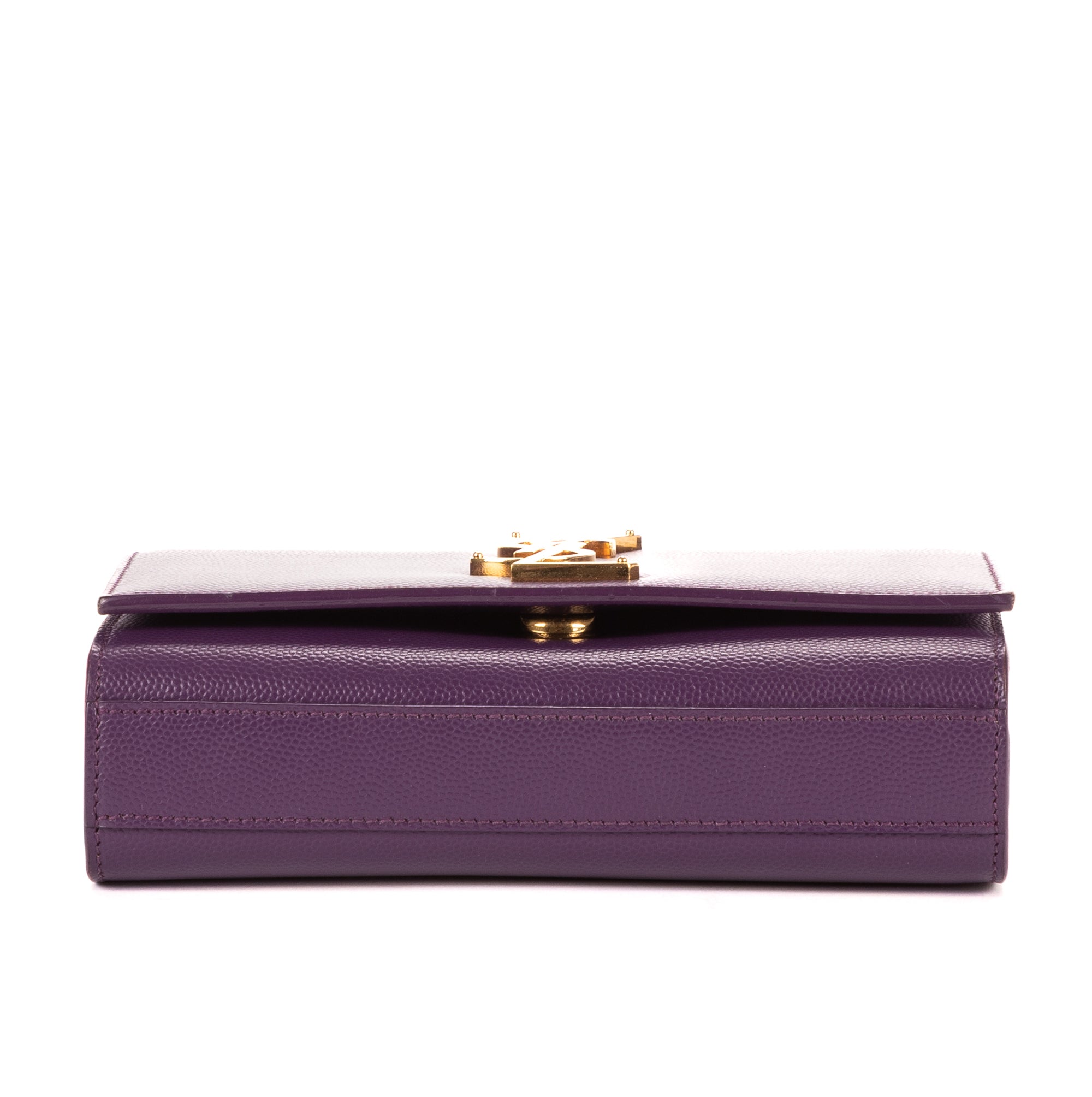 Shoulder Bag Kate Mini Purple Grain de Poudre Leather