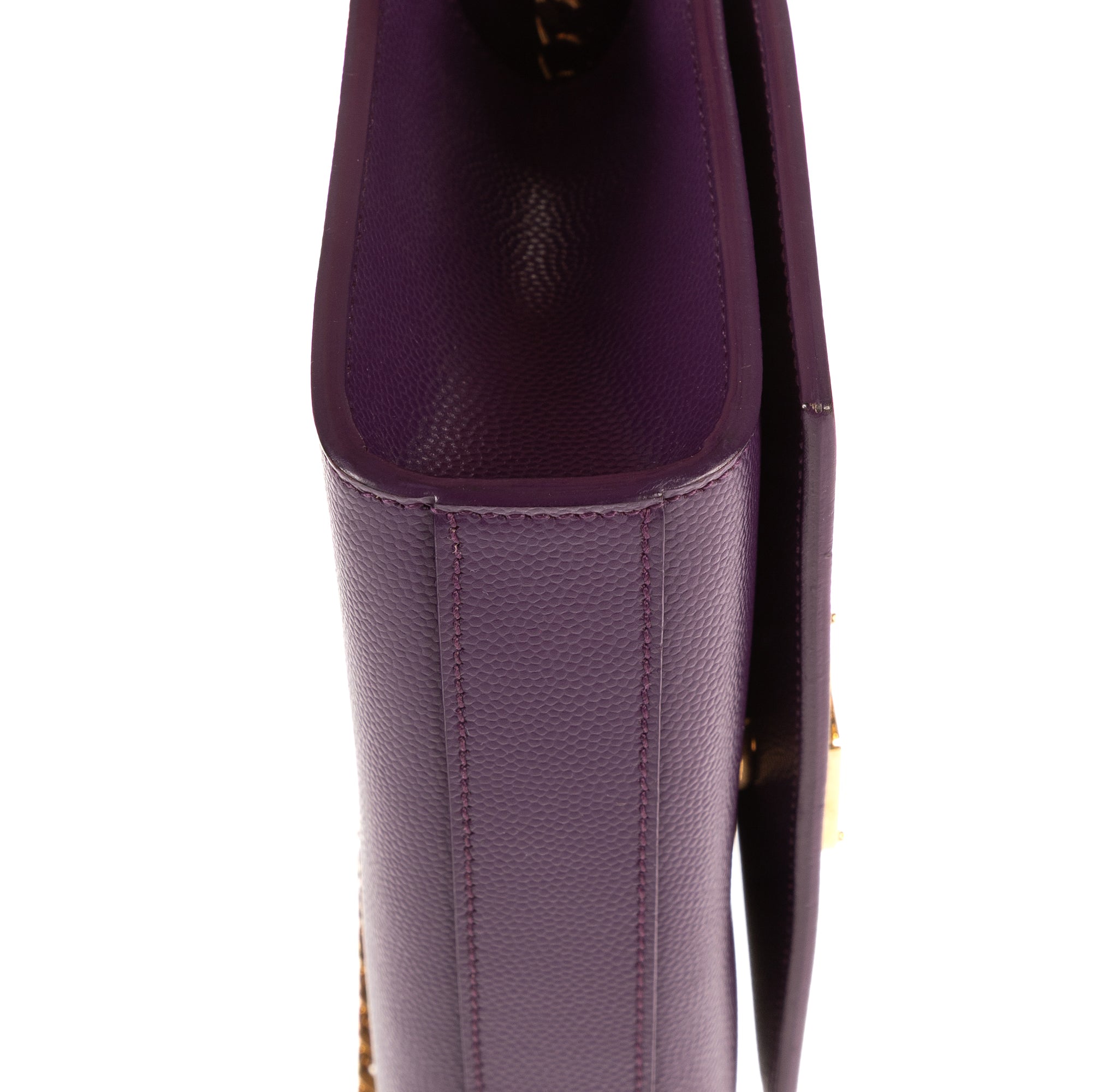 Shoulder Bag Kate Mini Purple Grain de Poudre Leather
