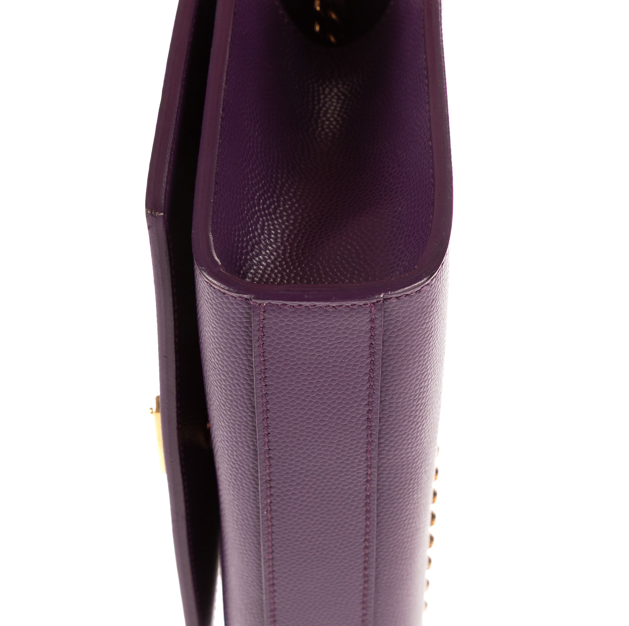 Shoulder Bag Kate Mini Purple Grain de Poudre Leather