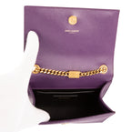 Shoulder Bag Kate Mini Purple Grain de Poudre Leather