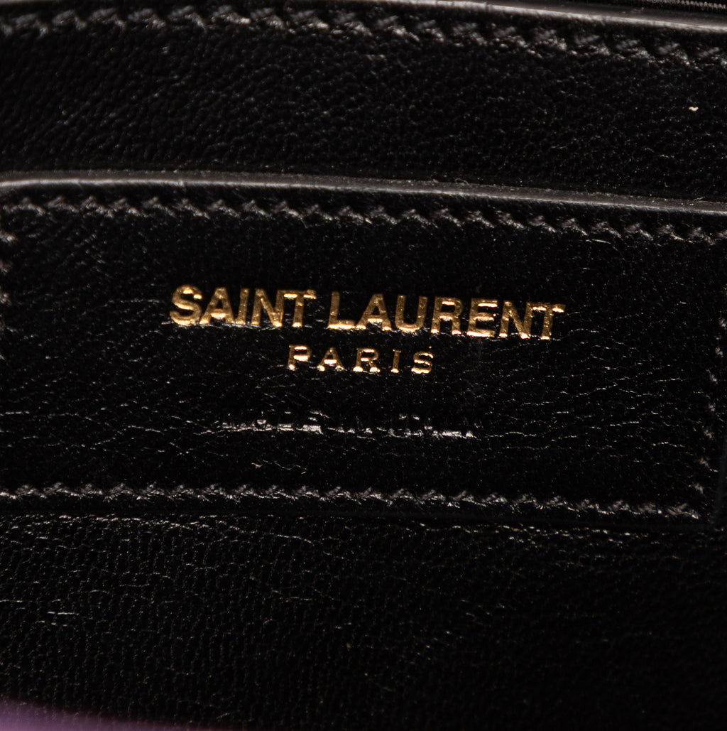 Shoulder Bag Kate Mini Purple Grain de Poudre Leather