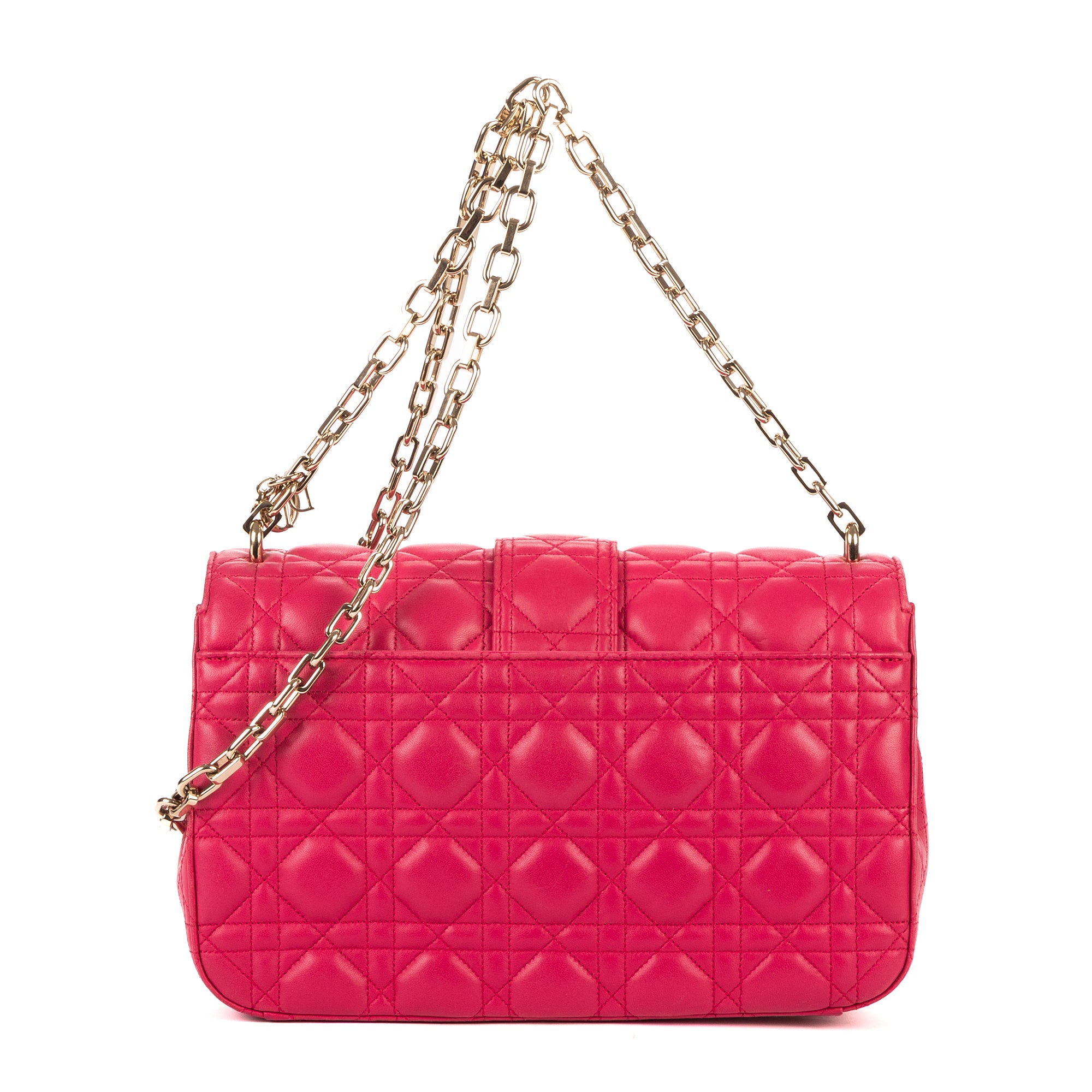 Crossbody Miss Dior Medium Pink Cannage Leather