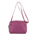 Crossbody Nodini Purple Intrecciato Leather