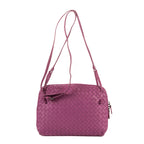 Crossbody Nodini Purple Intrecciato Leather