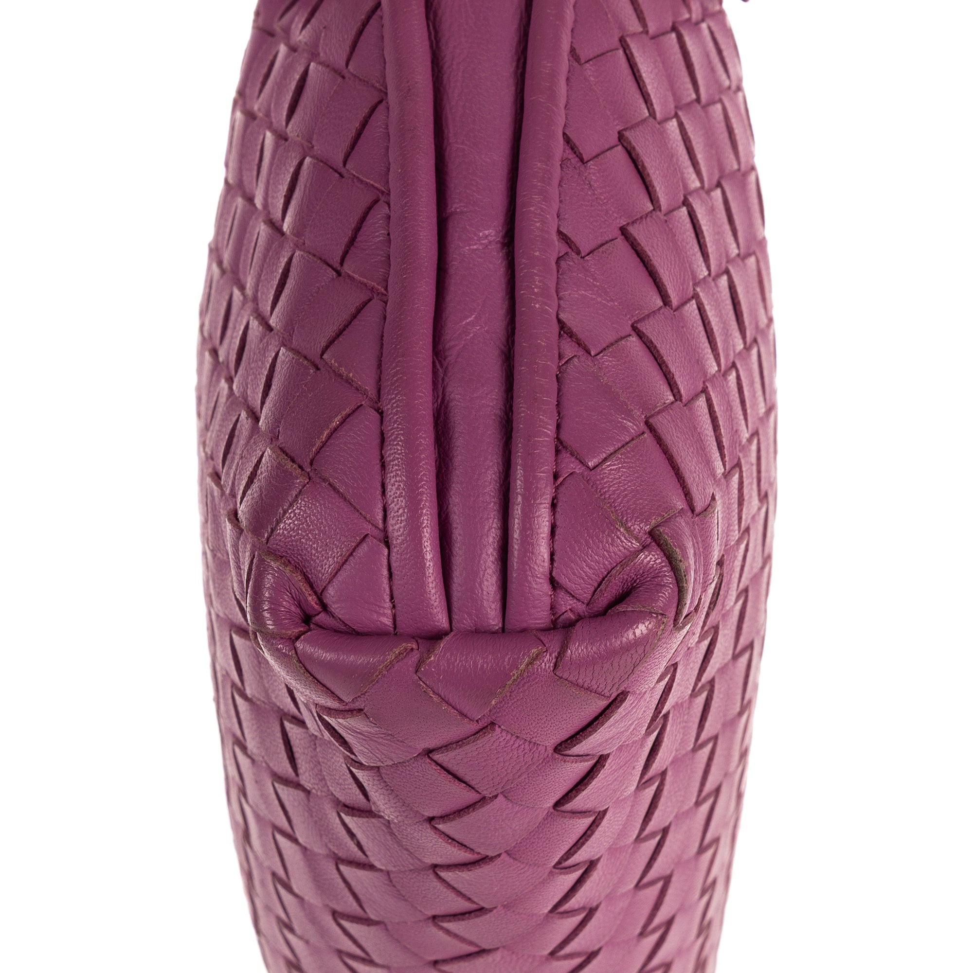 Crossbody Nodini Purple Intrecciato Leather