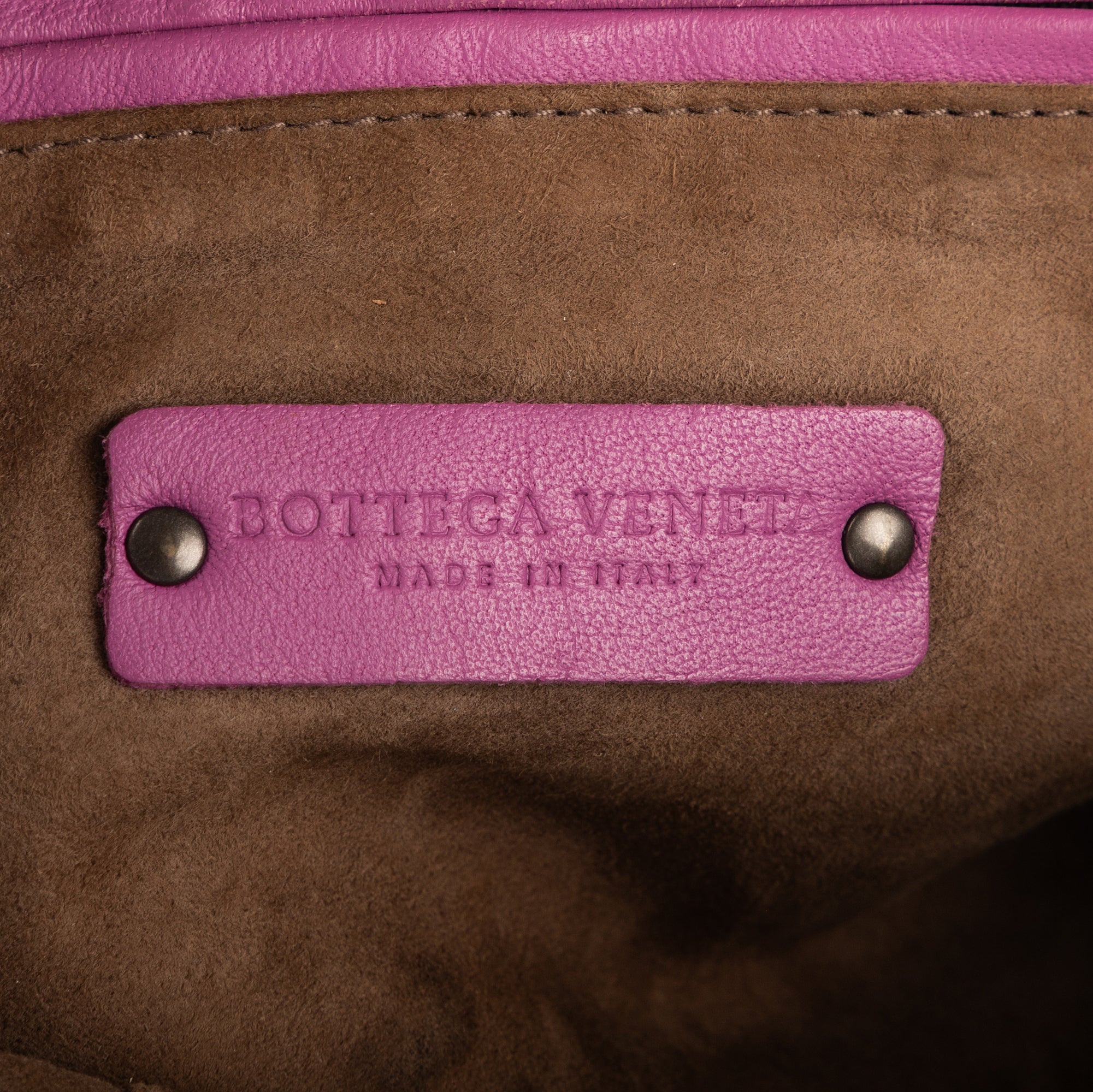 Crossbody Nodini Purple Intrecciato Leather