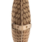 Sac bandoulière Abbey Messenger D-ring en toile monogrammée GG ivoire