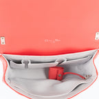 Bolso de hombro Miss Dior mediano de cuero Cannage rosa brillante