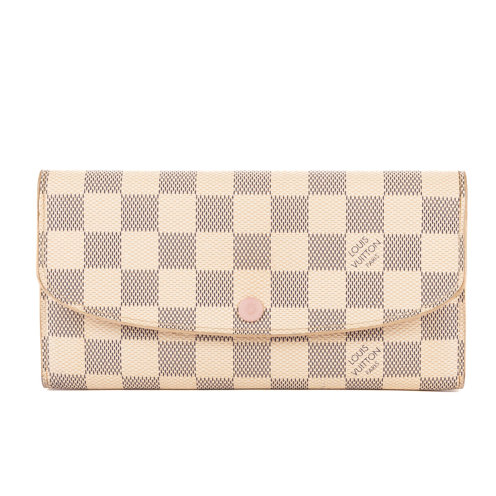 Wallet Emilie White Damier Azur